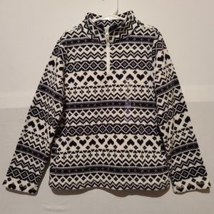 Girls Long Sleeve Fair Isle Print Glacier …